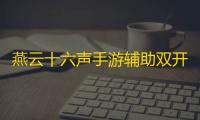 燕云十六声手游辅助双开挂机 燕云十六声公孙大爷打法心得
